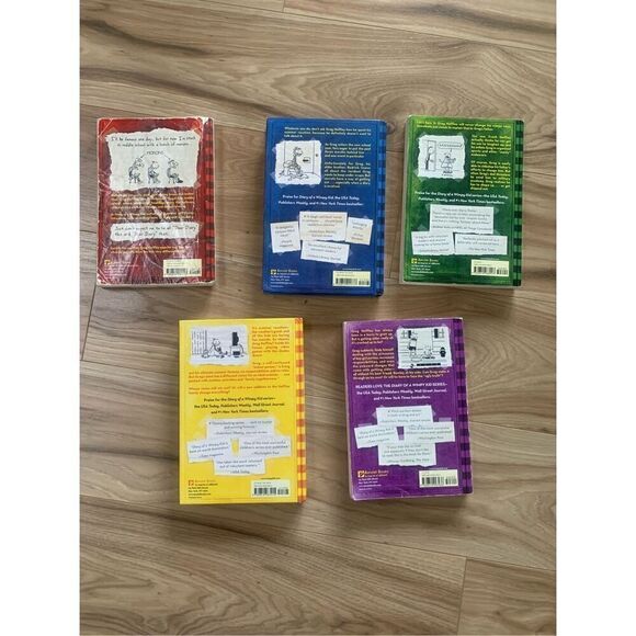 Diary of a Wimpy Kid Book Set - Rodrick Rules, Dog Days + More! - Picture 2 of 2